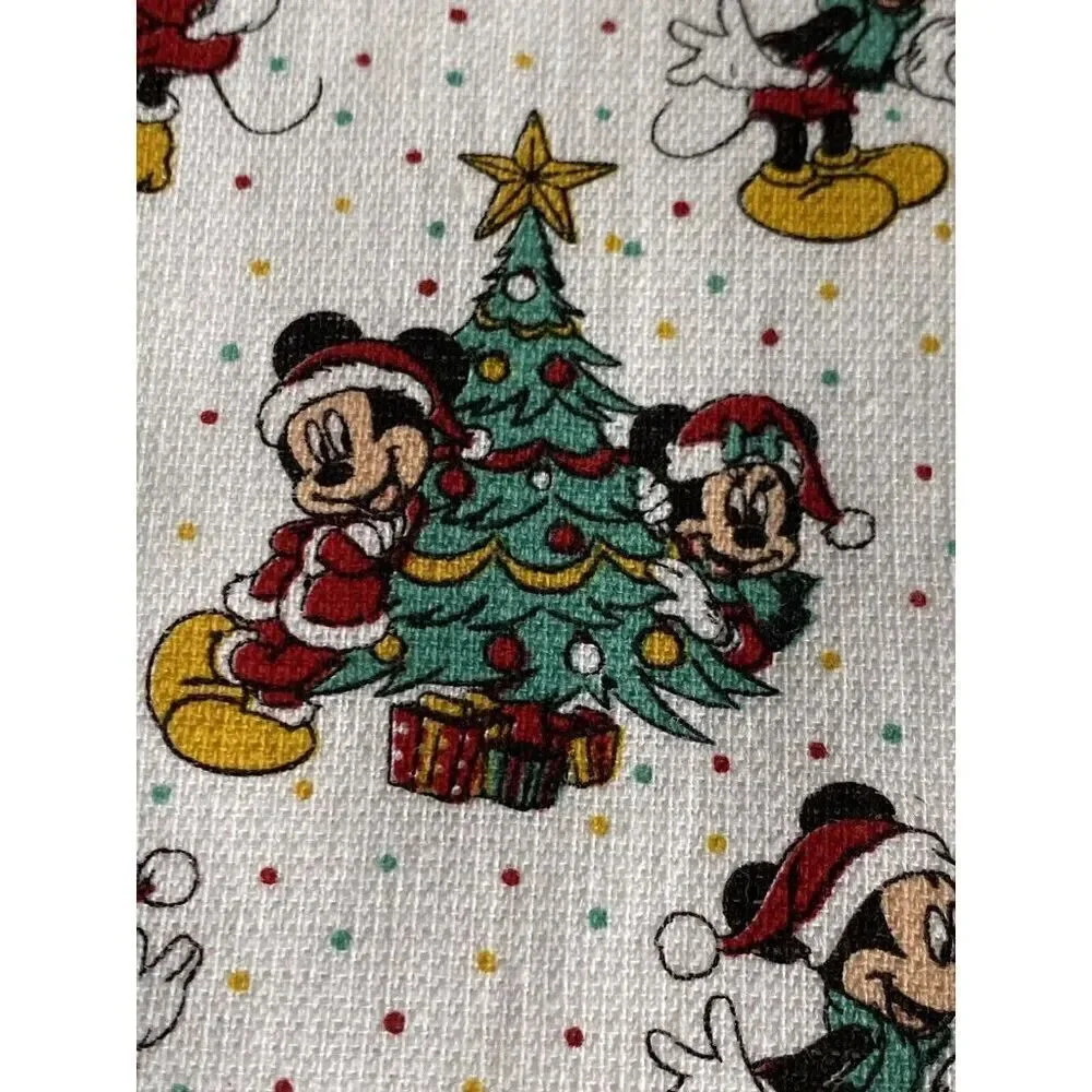 2 Pack Disney‎ Mickey and Minnie Mouse Christmas Tree Kitchen Towels Holiday NEW